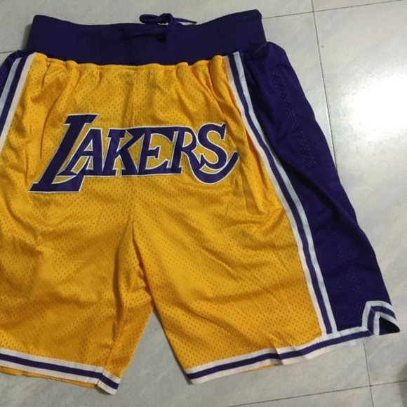 lakers basketball shorts